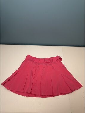 Offline by Aerie Pink Pleated Skort with Belt, Size M